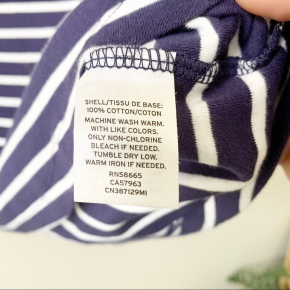 NWT Caslon Blue/White Stripped Tank Top - Picture 4 of 7